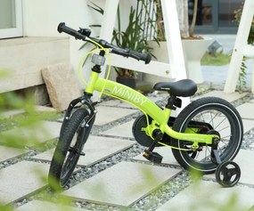 Detský bicykel Miniby 14" zelený