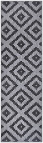 NORTHRUGS - Hanse Home koberce Kusový koberec Twin-Wendeteppiche 105461 Night Silver – na von aj na doma - 120x170 cm