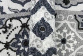 Protišmykový behúň Patchwork - sivý