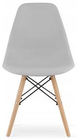 Set štvorcový stôl 80x80 dub sonoma + 4 stoličky OSAKA sivá