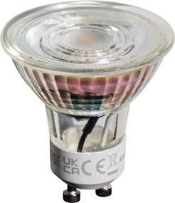 Sada 5 stmievateľných LED žiaroviek GU10 50 mm v Kelvinoch, číra, 4,5 W, 345 lm, 2000 – 2700 K
