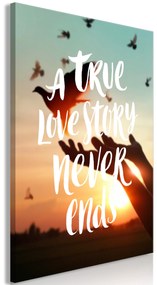 Artgeist Obraz - A True Love Story Never Ends (1 Part) Vertical Veľkosť: 40x60, Verzia: Premium Print