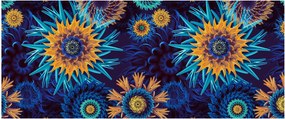 Obraz - 3D kvety (120x50 cm)