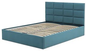 Čalúnená posteľ TORES bez matraca rozmer 160x200 cm Tyrkysová