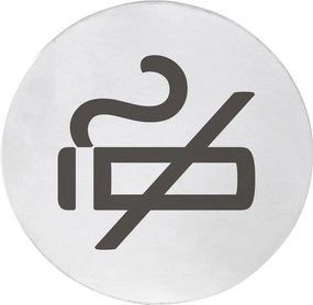 Sapho Sapho, Ceduľa "Fajčenie zakázané" 75x75x2mm, nerez mat, XP121