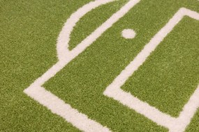 Koberec CLARA KIDS 02922A Ihrisko zelený / krémový