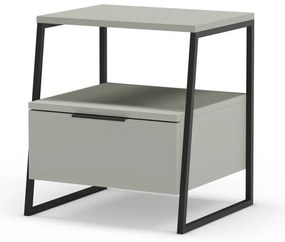 Zeleno-sivý nočný stolík Velia – Marckeric