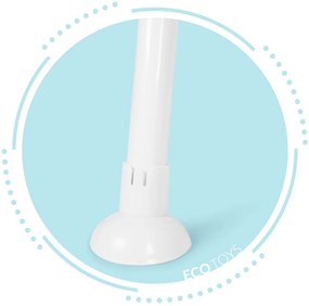 skladacia detská stolička na kŕmenie 3 v 1 ružová