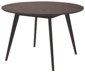 Čierny jedálenský stôl Rowico YuRAi , ∅ 115 cm