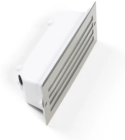 Moderná zapustená lampa oceľ IP44 - Hurricane