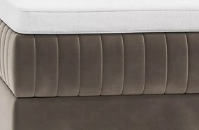 Posteľ Lusaka 180x200 cm, hnedá látka