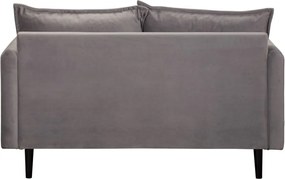 Sivá zamatová pohovka 138 cm Juli – Ropez