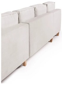 Béžová menčestrová rozkladacia rohová pohovka (pravý roh/do tvaru "U") Tori – Bonami Selection