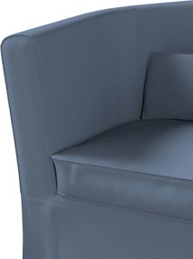 Poťah na kreslo Ektorp Tullsta farba produktu modrá látka zapletaná