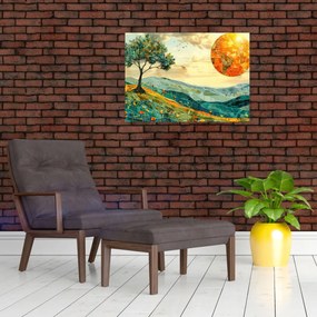Obraz - Ilustrácia krajiny (70x50 cm)