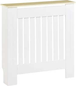 HOMCOM Kryt radiátora 78x19x83 cm MDF Kryt radiátora do obývacej izby, spálne, chodby Bielej | Aosom