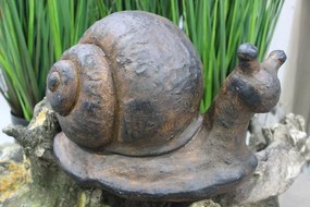 Hnedý slimák do záhrady 43cm