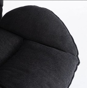 Relaxačné otočné kreslo DALILA čierne
