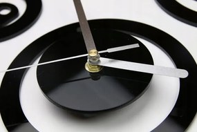 Nástěnné samolepící hodiny Dream 68 cm černé