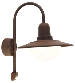 Vintage vonkajšia nástenná lampa hnedá IP44 s detektorom pohybu - Herman