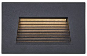 Moderné zapustené nástenné svietidlo čierne 11,5 cm vrátane LED IP65 - Trem