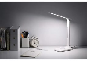 Immax 09107L - LED stmievateľná stolná lampa s bezdrôtovým nabíjaním QI LUMI LED/7W/230V biela