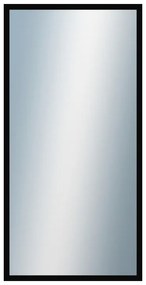 DANTIK - Zrkadlo v rámu, rozmer s rámom 50x100 cm z lišty FC čierna vysoká (2185)
