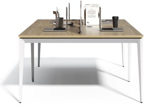 Kancelársky set pre 4 osoby Houseland Profit Max 02 2814 dub/biela