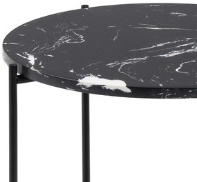 Odkládací stolek Avila II mramorově černý
