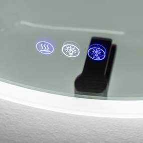 Brilagi-LED RGBW stmievateľné vyhrievané zrkadlo s podsvietením CLARA PRO LED/18W/230V priemer 60 cm IP44