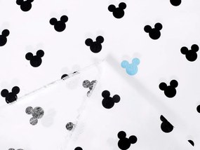 Biante Detský bavlnený záves Sandra SA-079 Čierne a modré myšky Mickey 150x160 cm