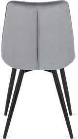 PROXIMA.store - Čalúnená jedálenská stolička RIO FARBA: sivá