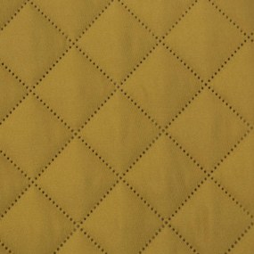 Prehoz na posteľ Alara3 s geometrickým vzorom, okrový 70x160 cm - PostelnePrehozy.sk