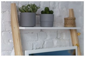 Biely toaletný stojan so zásuvkou a zrkadlom Ragaba Leno