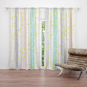 Sablio Záves Pruhy a bodky štetcom: 2 ks 140x250 cm