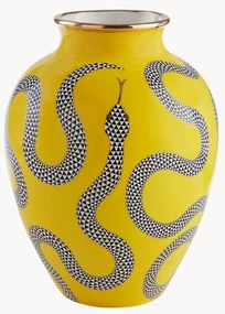 Porcelánová váza so zlatými akcentmi Eden, V 27 cm