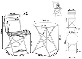 Záhradný set FLORI (červená) (pre 2 osoby). Vlastná spoľahlivá doprava až k Vám domov. 1022892