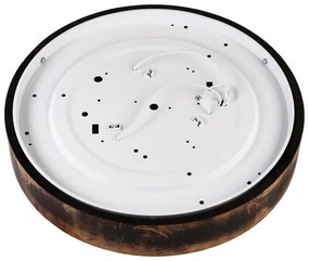 Stropné svietidlo OAK SMOKY 3xE27/15W/230V, pr. 47,5 cm, dub/tmavohnedá