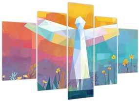 Obraz - Strážca kvetov (150x105 cm)