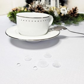 Dekorstudio Teflónovy obrus na stôl Premium - biely Rozmer obrusu (šírka x dĺžka): 140x220cm