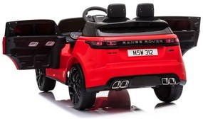 Lean Cars Elektrické autíčko -Range Rover - lakované - červené - motor 2x45W - batéria 1x12V4,5Ah - 2021