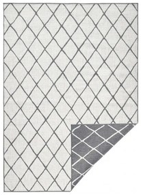 NORTHRUGS - Hanse Home koberce Kusový koberec Twin-Wendeteppiche 103118 grau creme – na von aj na doma - 80x250 cm