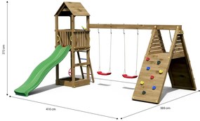 Marimex | Detské ihrisko Marimex Play 018 Akát + zelená šmykľavka | 11640472