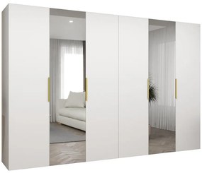 Skriňa Marbella II 300 biela/zlatá