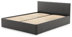 Čalúnená posteľ LEON bez matraca rozmer 160x200 cm Tmavosivá