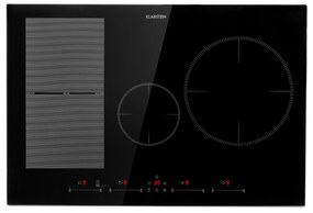Klarstein Delicatessa 77 Hybrid, vstavaná indukčná varná doska, 7000 W, 4 zóny, čierna
