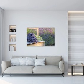 Obraz - Levanduľové zväzky (90x60 cm)