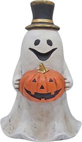 Halloween dekorácia Duch s tekvicou v ruke - 31*28*50 cm