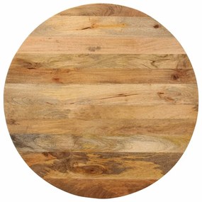 Stolová doska Ø 90x3,8 cm okrúhla masívne mangovníkové drevo 370069