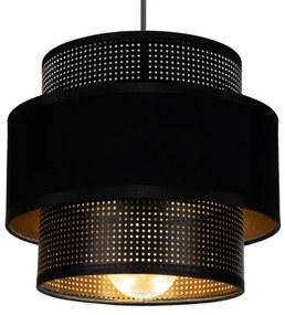 Luster na lanku NESS 1xE27/60W/230V čierna